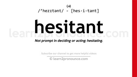 Hesitantly Definition & Meaning .
